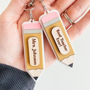 Pencil Keyring Etsy Canada