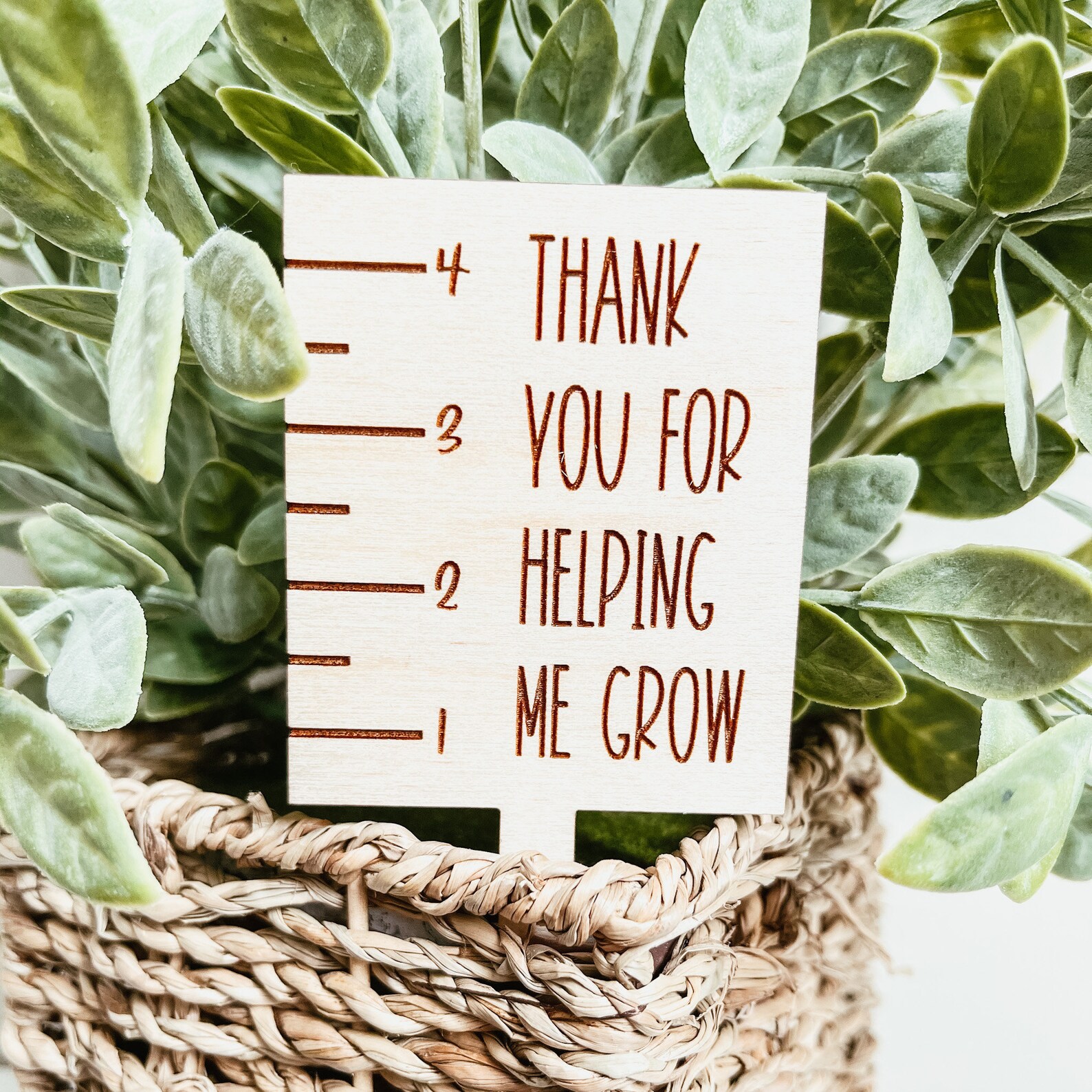 Thank You for Helping Me Grow Plant Marker Plant Markers Etsy