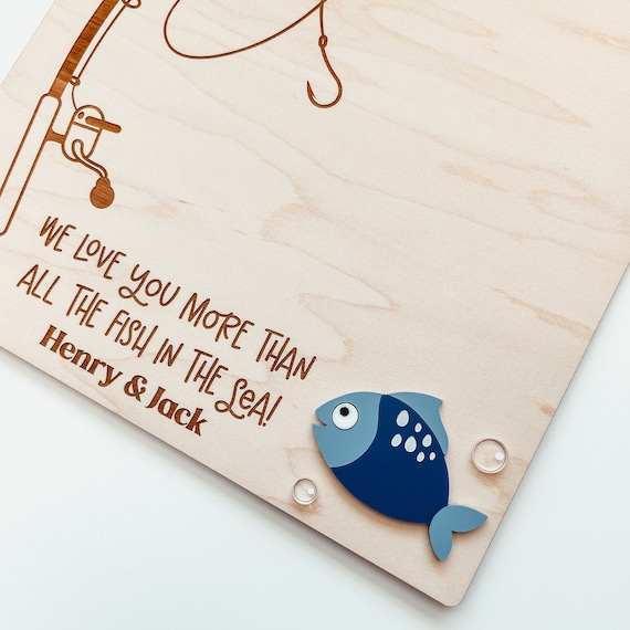 Fishing Dad Handprint Art - Printable Father's Day Handprint Craft For Kids