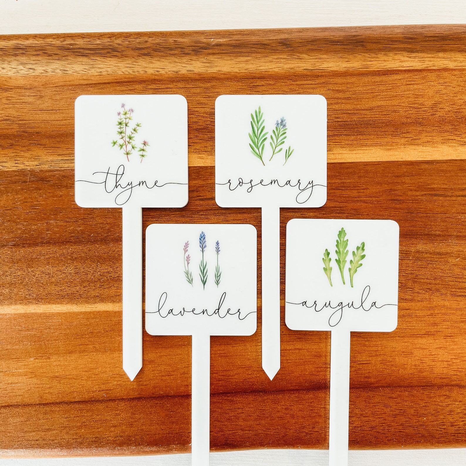 Herb Garden Stakes Herb Plant Markers Herb Garden Labels Etsy