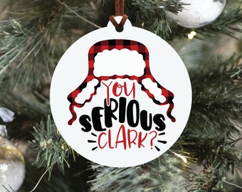 You Serious Clark Christmas Ornament, Holiday Ornament, Coworker Gift Idea, Stocking Stuffer, Funny Christmas Ornament, Secret Santa Gift