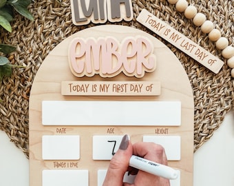 First Day Of School Sign, Custom First Day Of School Board, Back To School Sign, First And Last Day School Sign, Back To School Photo Prop