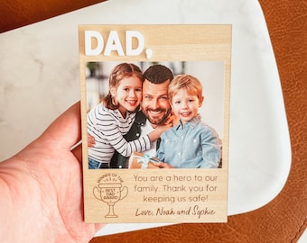 Custom Photo Magnet, Dad Photo Magnet, Grandpa Photo Magnet, Best Dad Magnet, Best Grandpa Magnet, Custom Magnet, Father's Day Magnet