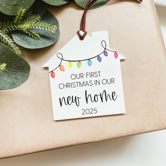First Christmas In Our New Home 2025 Ornament, New Home Ornament, New Homeowner Gift, Housewarming Gift, Real Estate Agent Christmas Gift