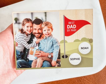 Custom Photo Magnet, Dad Photo Magnet, Grandpa Photo Magnet, Best Dad By Par Magnet, Best Grandpa By Par, Custom Magnet, Father's Day Magnet