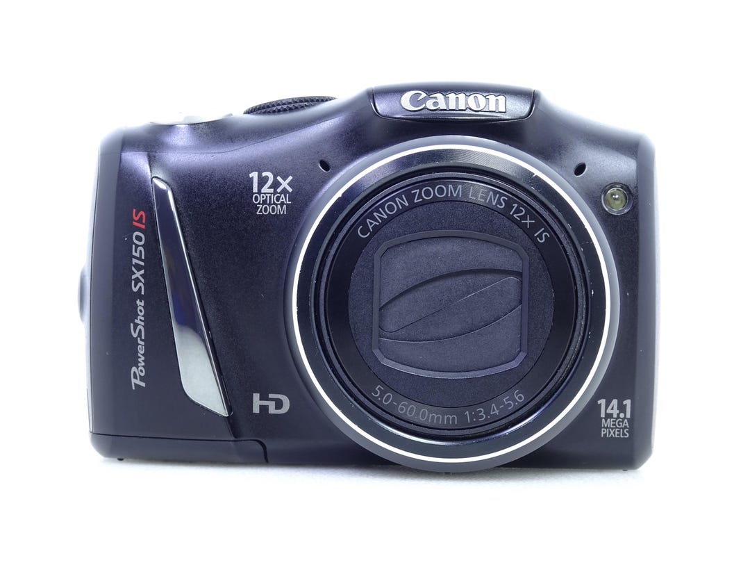 Canon Powershot SX150 IS 14.1 MP Black Compact Digital Camera - Etsy