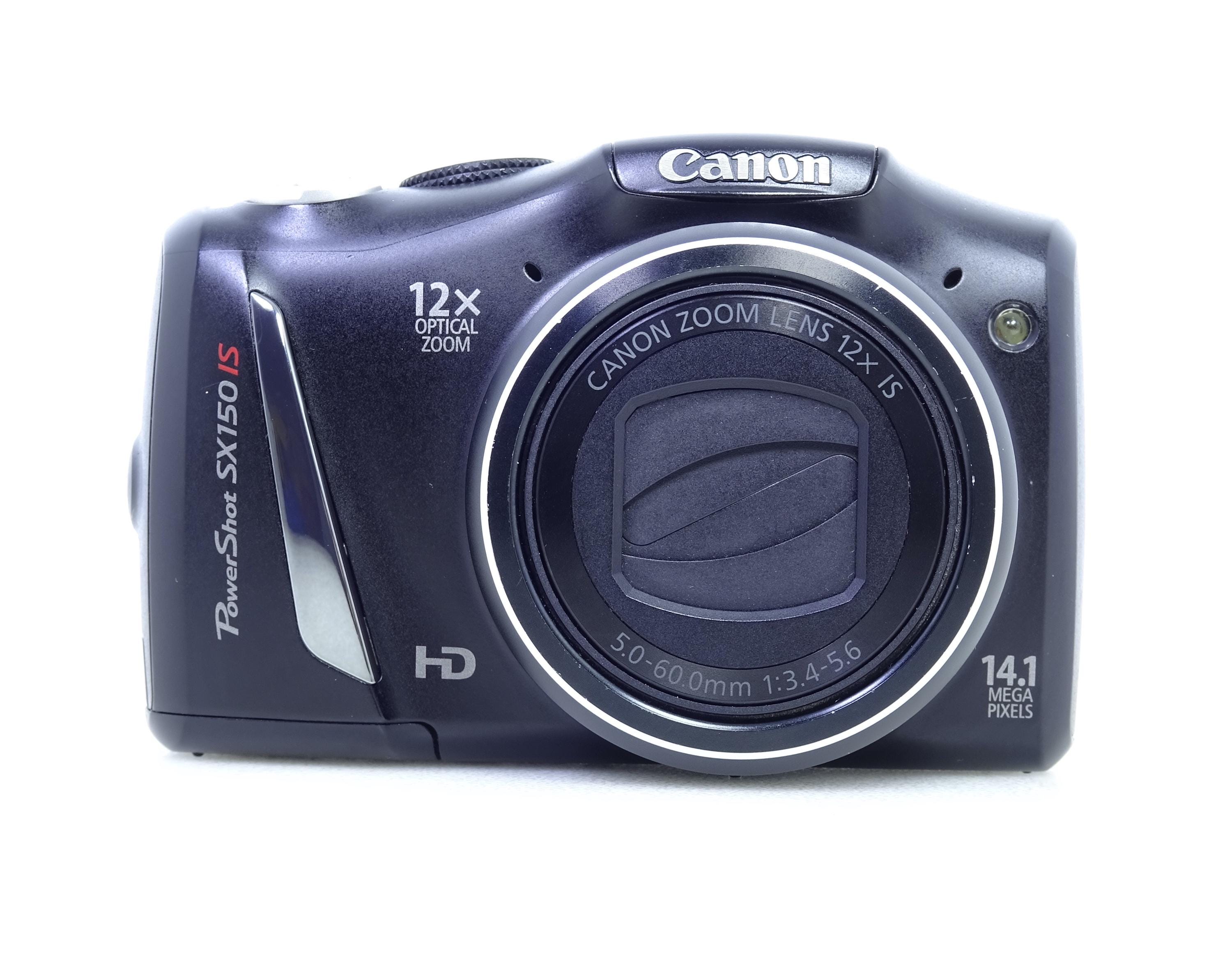 Canon Powershot SX150 IS 14.1 MP Black Compact Digital Camera - Etsy