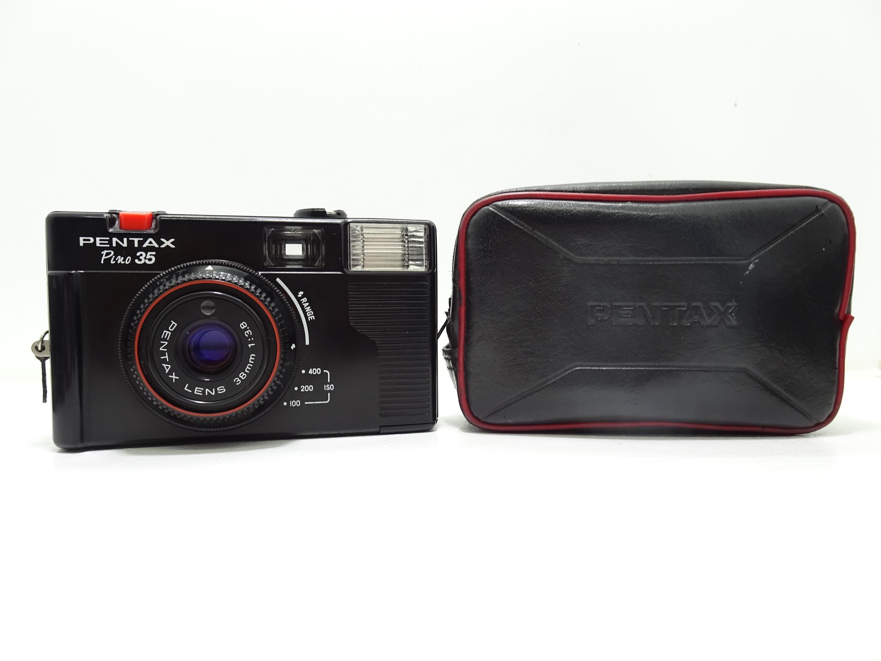 Pentax Pino 35 35mm Film Point and Shoot Analogue Camera With Case