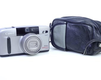 Canon Prima Super 135 AiAF Point Shoot 35mm Film Camera With Leather Case