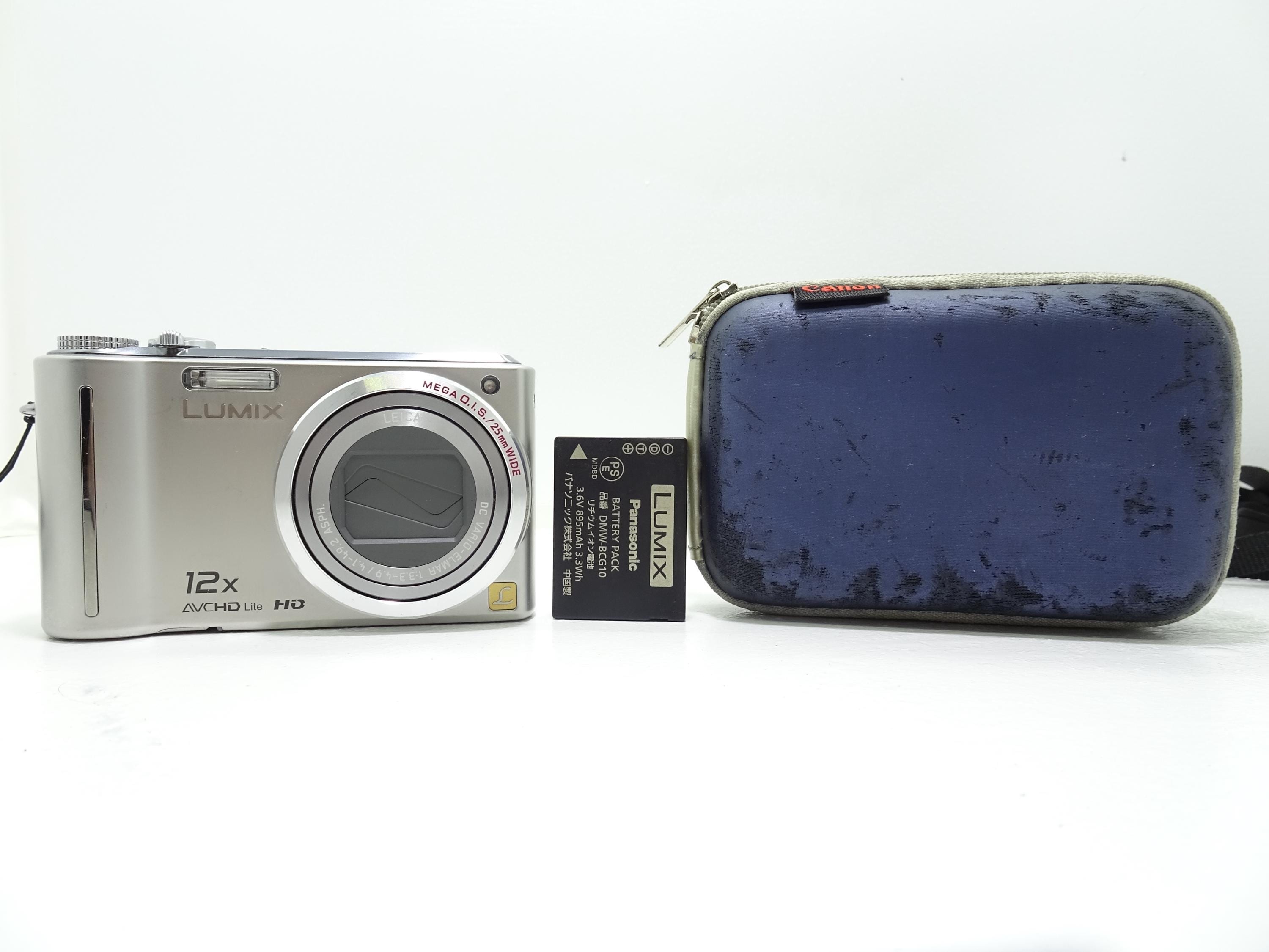 Panasonic Lumix DMC-TZ7 デジタルカメラ ケース付き Panasonic Lumix DMC-TZ7 Digital Compact Camera - Black With