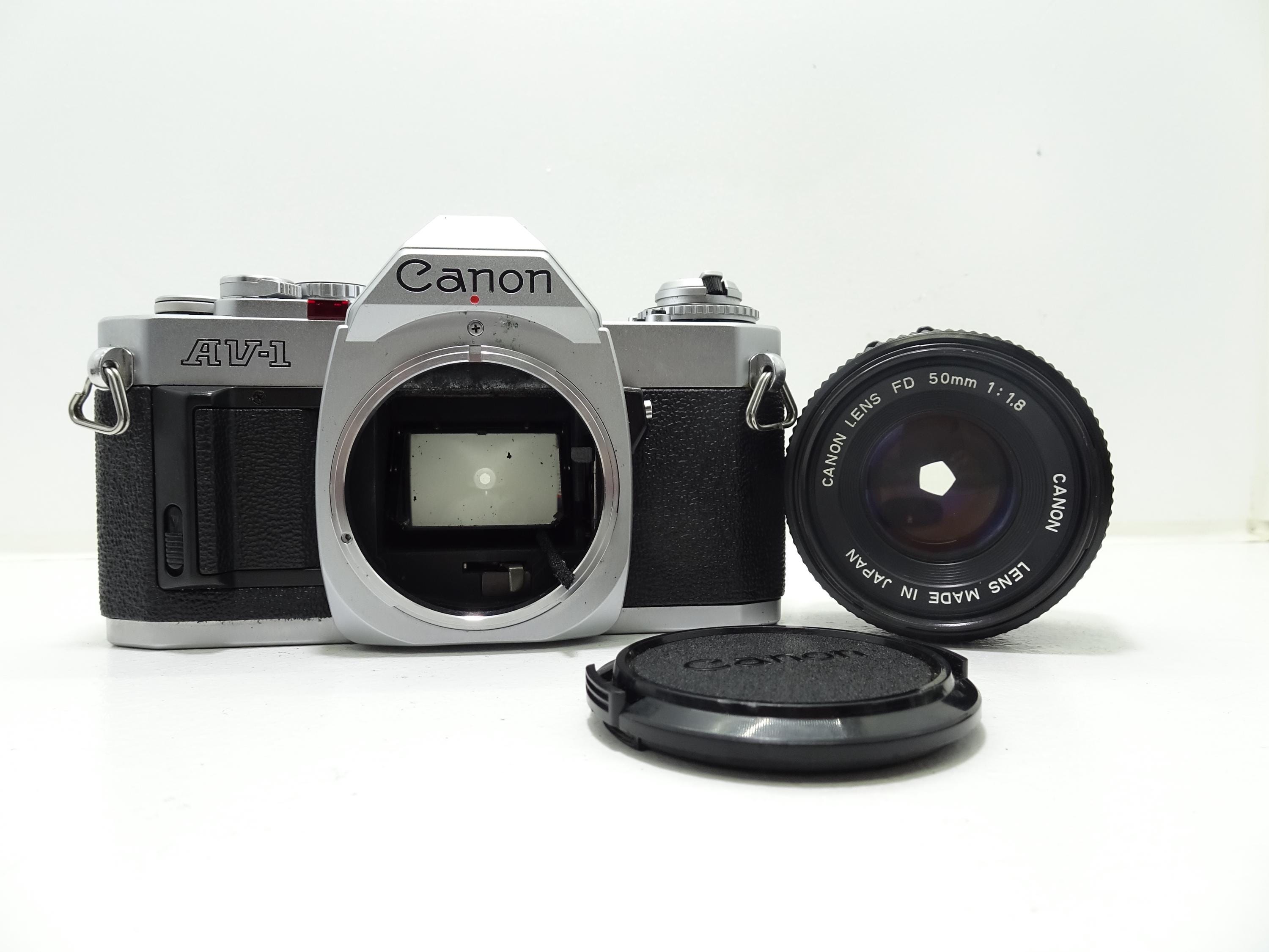 【完動品】CANON AV-1 ＋ FD 50mm F2 Canon AV-1 with FD 50mm f/1.8 & 35-135mm f/3.5-4.5 – Film Supply Club
