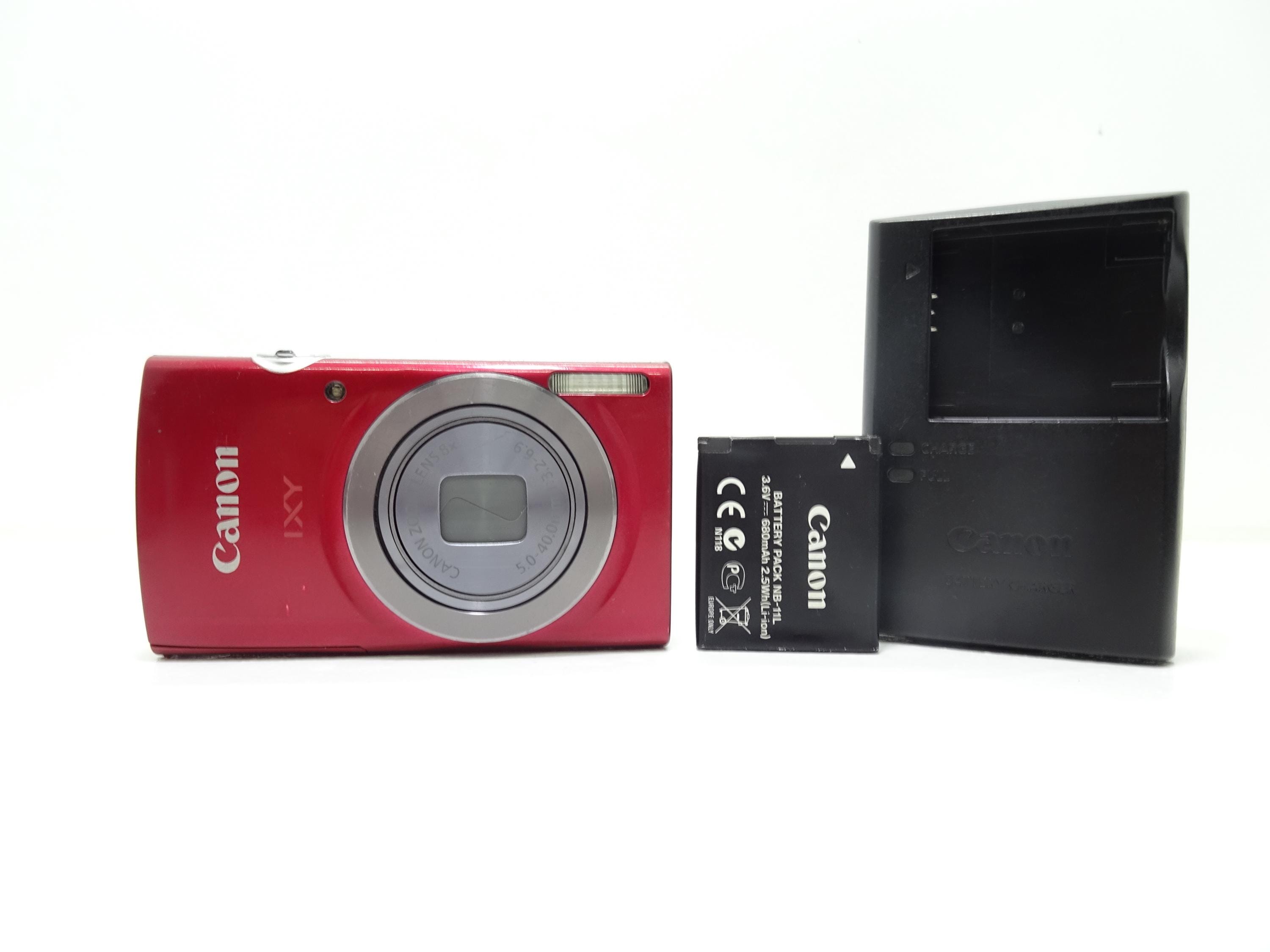 Fotocamera Digitale Canon IXY 140 Rossa - 20 Megapixel - Quasi Nuova Con Batteria