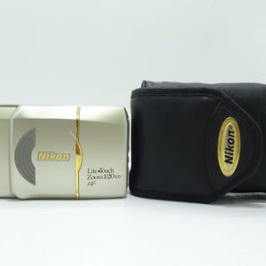 Nikon Lite Touch Zoom 120 ED AF 35mm Point & Shoot Compact Vintage Film Camera with Case.