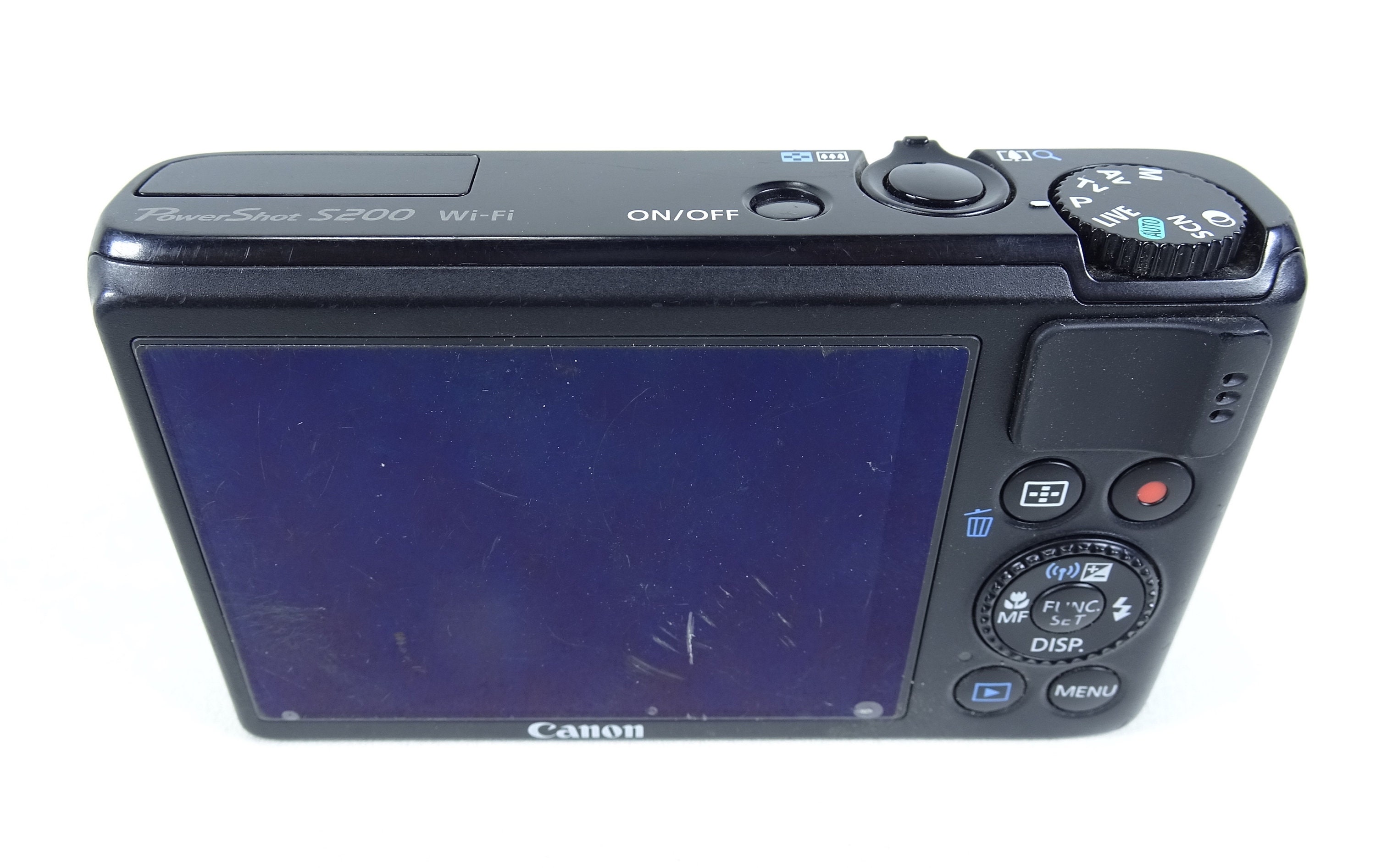 Canon Powershot S200 Digital 5x Zoom Wifi Black Color Camera With 