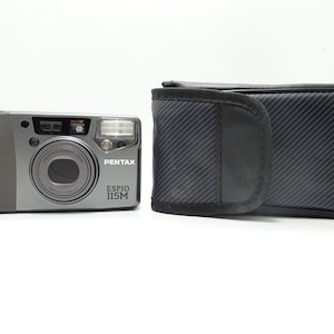 Pentax Espio 115M Multi AF Point & Shoot 35mm Compact Film Camera with Case.