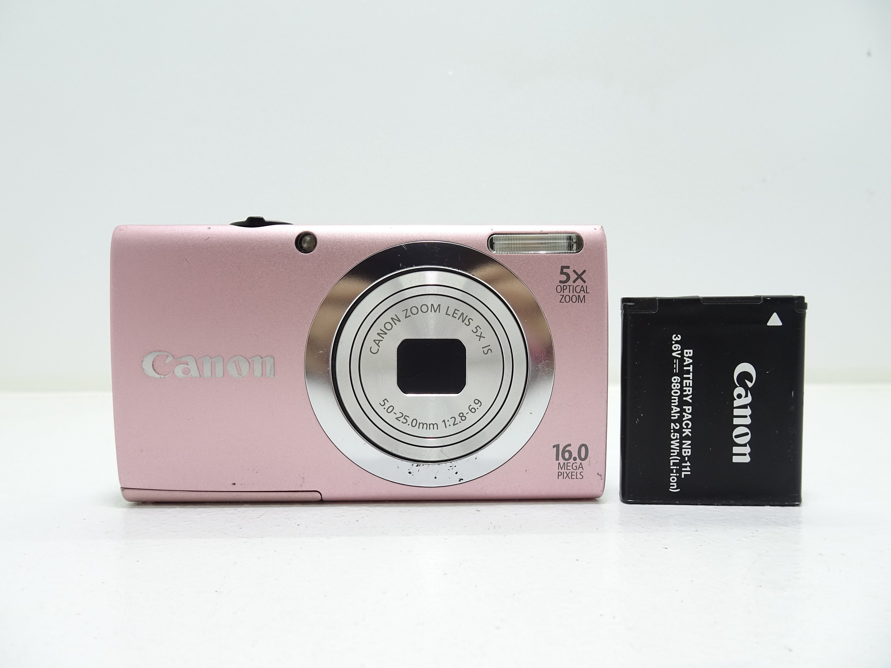 Canon Powershot A2400 IS Pink 16.0MP Digital Camera With Canon Powershot A2400 IS Pink 16.0MP Digital Camera With