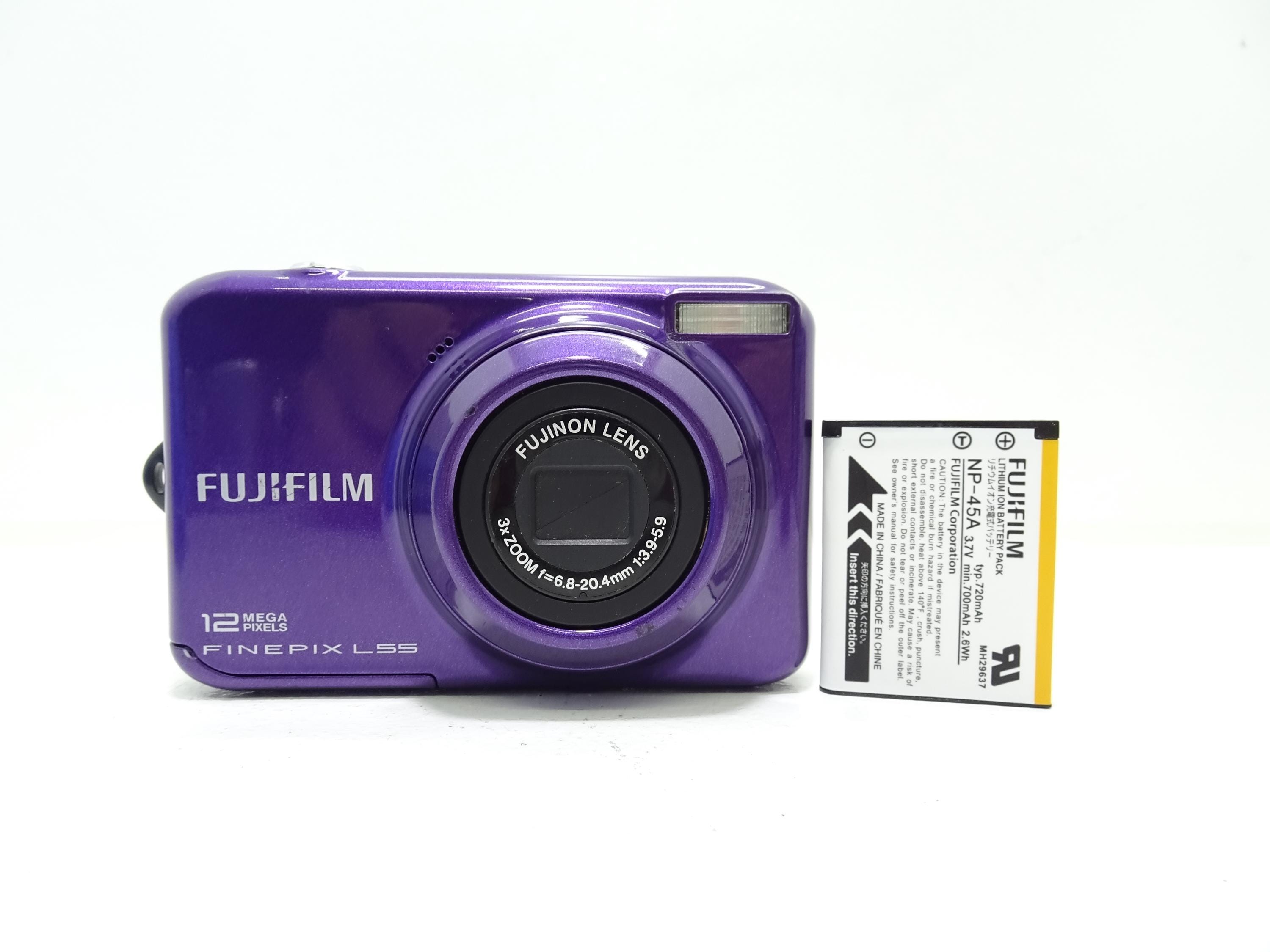 Fujifilm Finepix L55 12.0MP Digital Camera - Purple With Battery