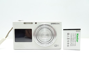 Cámara digital Samsung DualView DV180F 16,2 MP con batería.