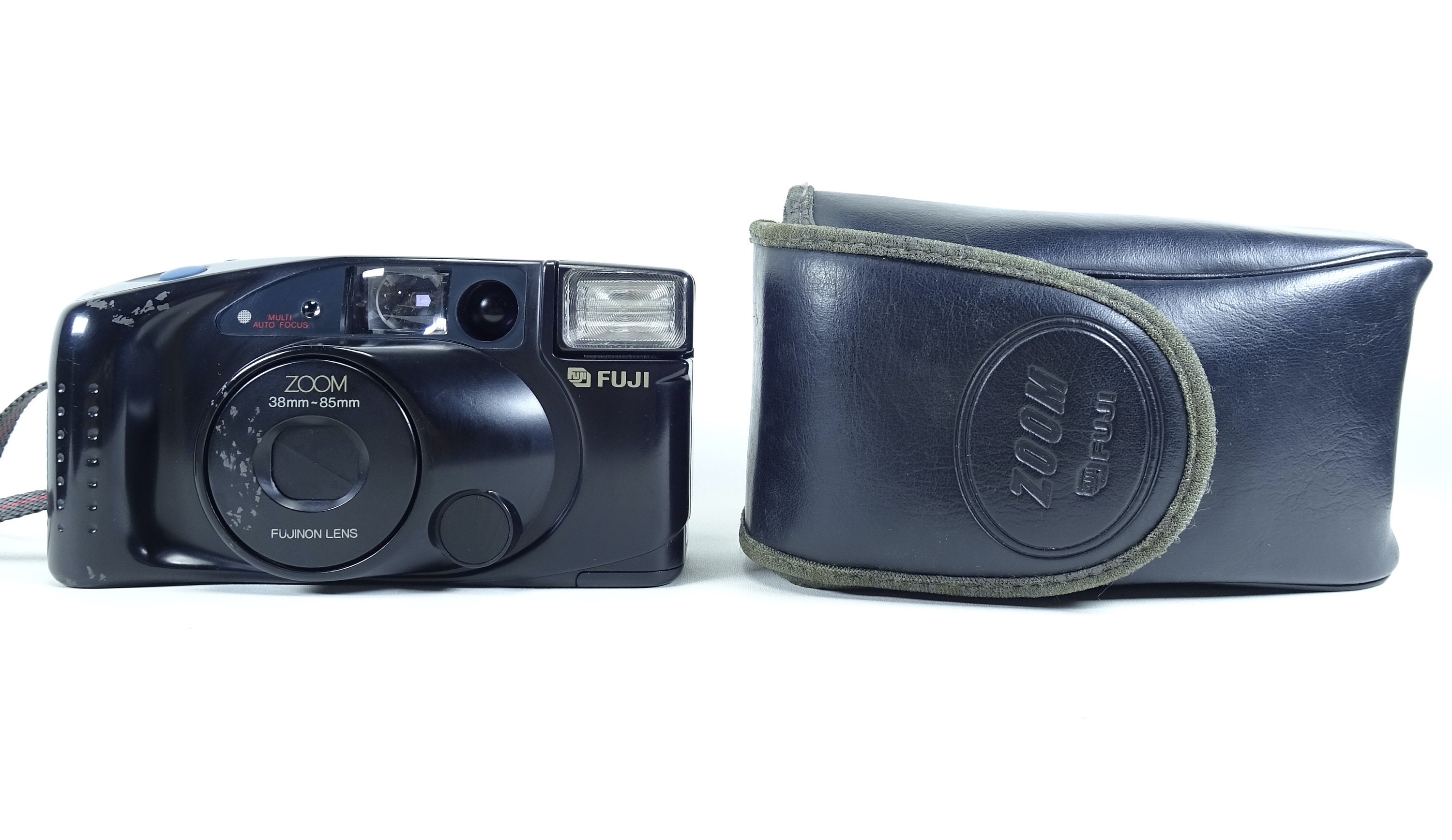 Fuji Zoom Cardia 900 Date Point & Shoot Film Vintage Camera With Case In  Good Condition.