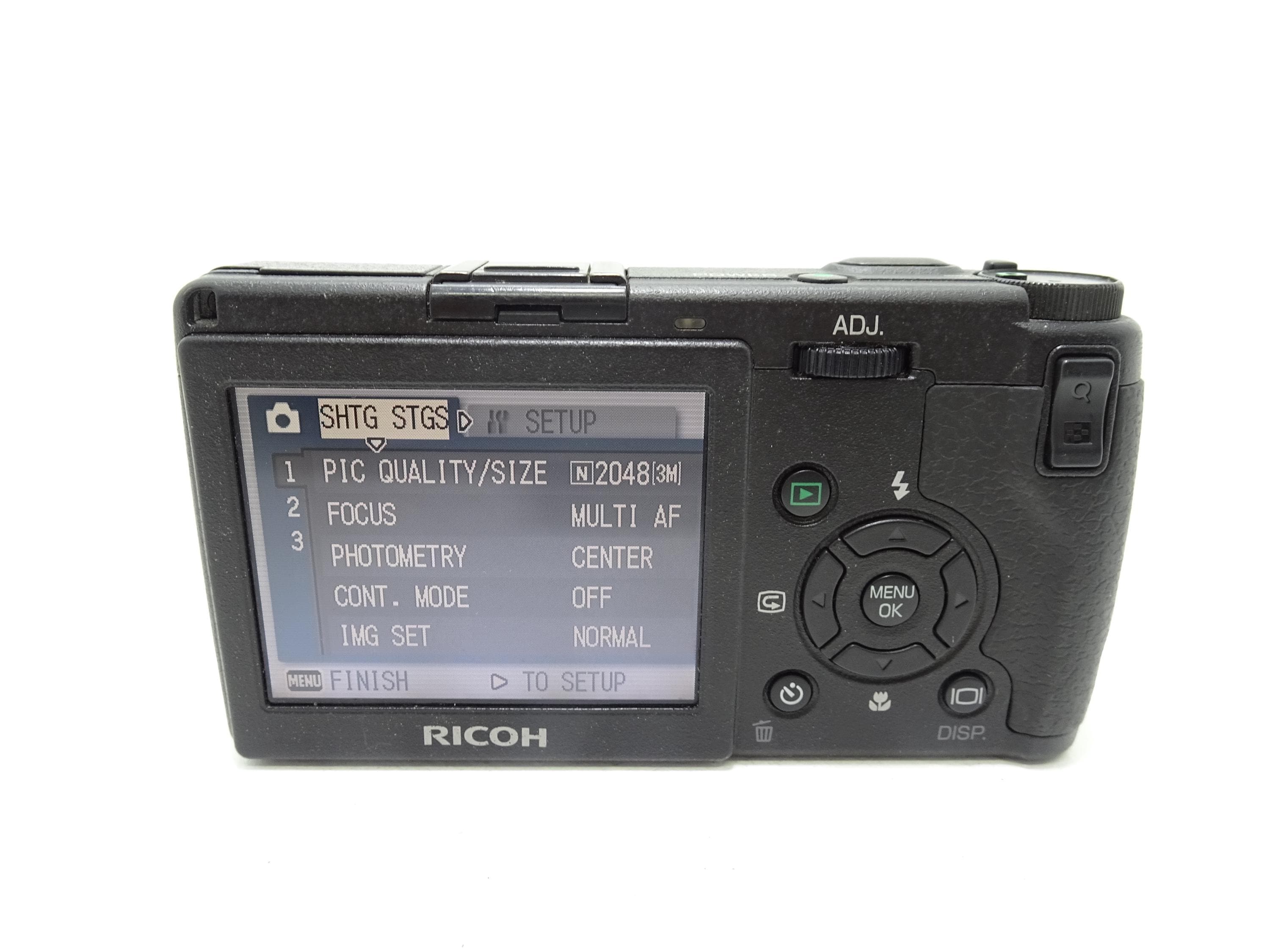 Ricoh GR Digital 8.1MP Black Compact Digital Camera With Battery