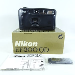Nikon EF200 Point and Shoot Compact 35mm Film Vintage Camera - Boxed Condition.