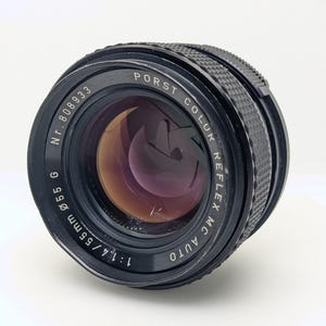 Porst Color Reflex MC Auto 55mm f1.4 M42 Screw Mount Manual Focus Vintage Prime Lens