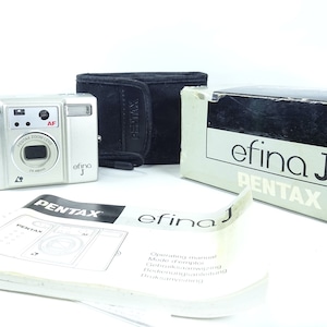 Pentax Efina J Point & Shoot APS Film Camera Pentax Zoom Lens 24-48mm Boxed With Case