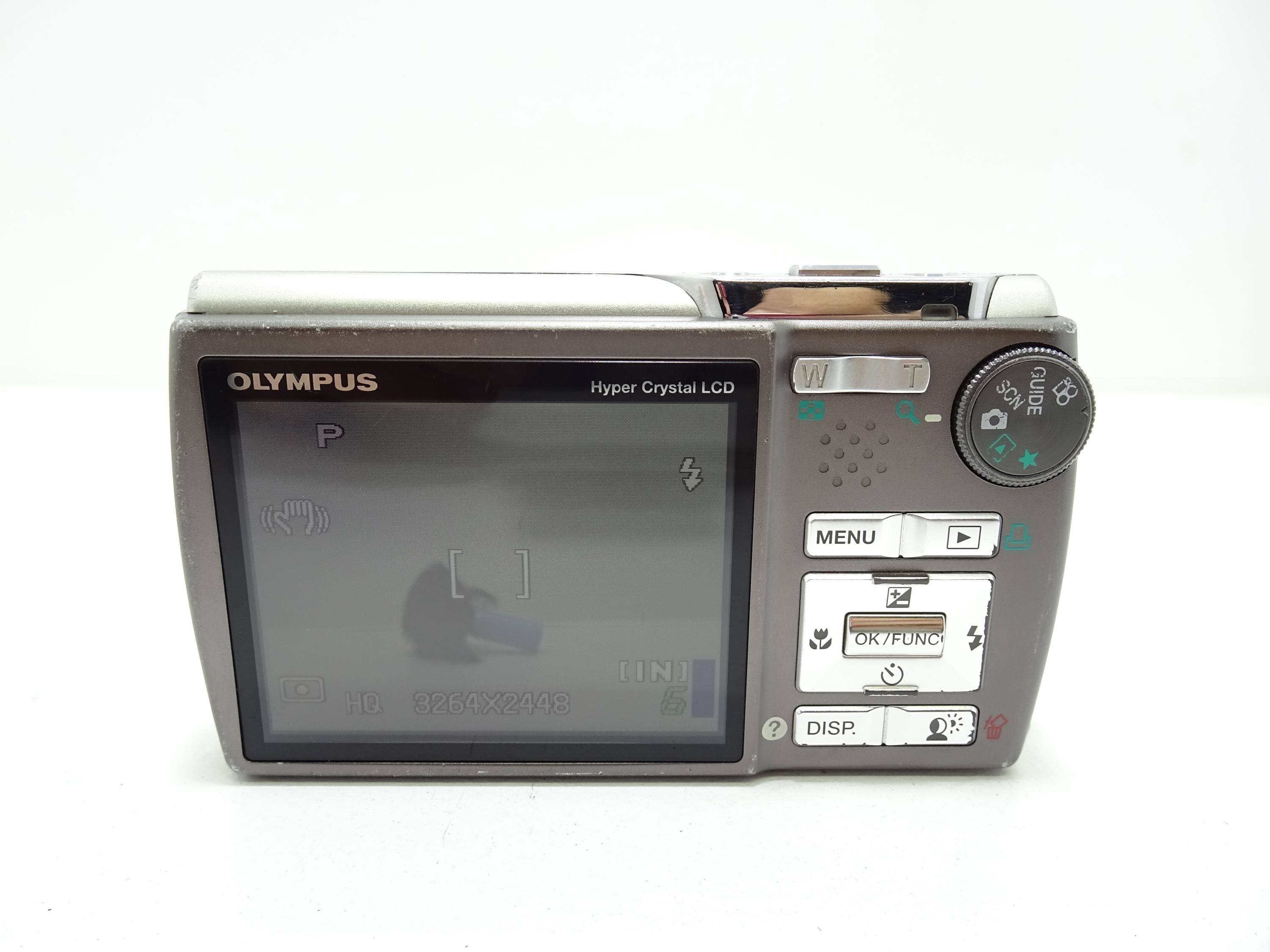 OLYMPUS μ830 8 MP Digital Compact Camera - Silver With Battery