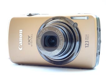 Canon IXY Digital 930 IS Rare Brown 12.1 MP Compact Digital Camera With Charger