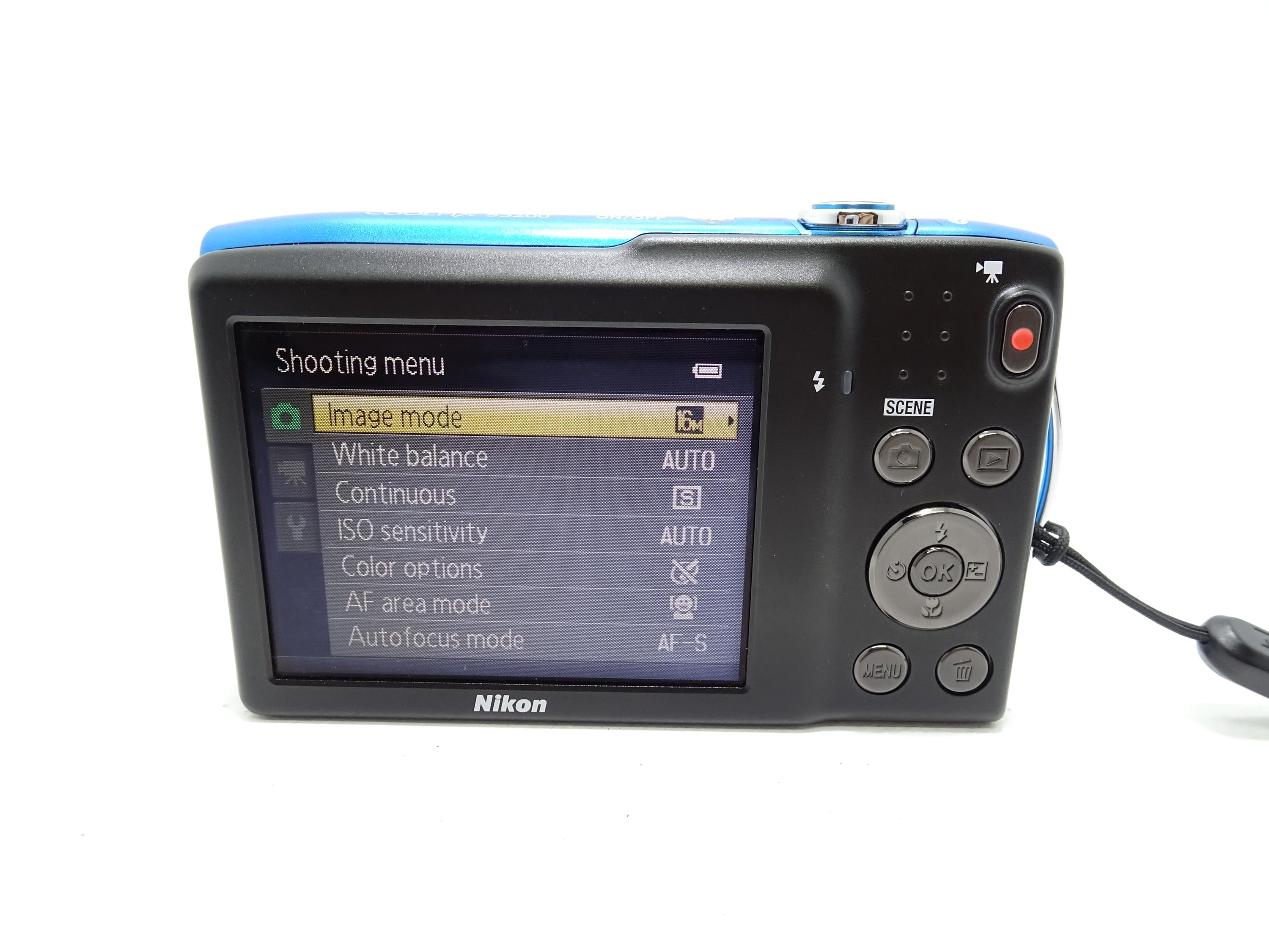 Nikon COOLPIX S3200 16.0 MP デジタルカメラ (ブルー