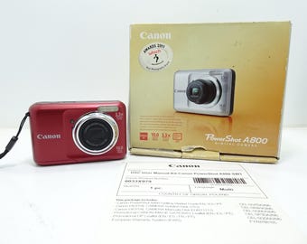 RARE Blue Canon PowerShot A800 10.0MP digital compact camera 