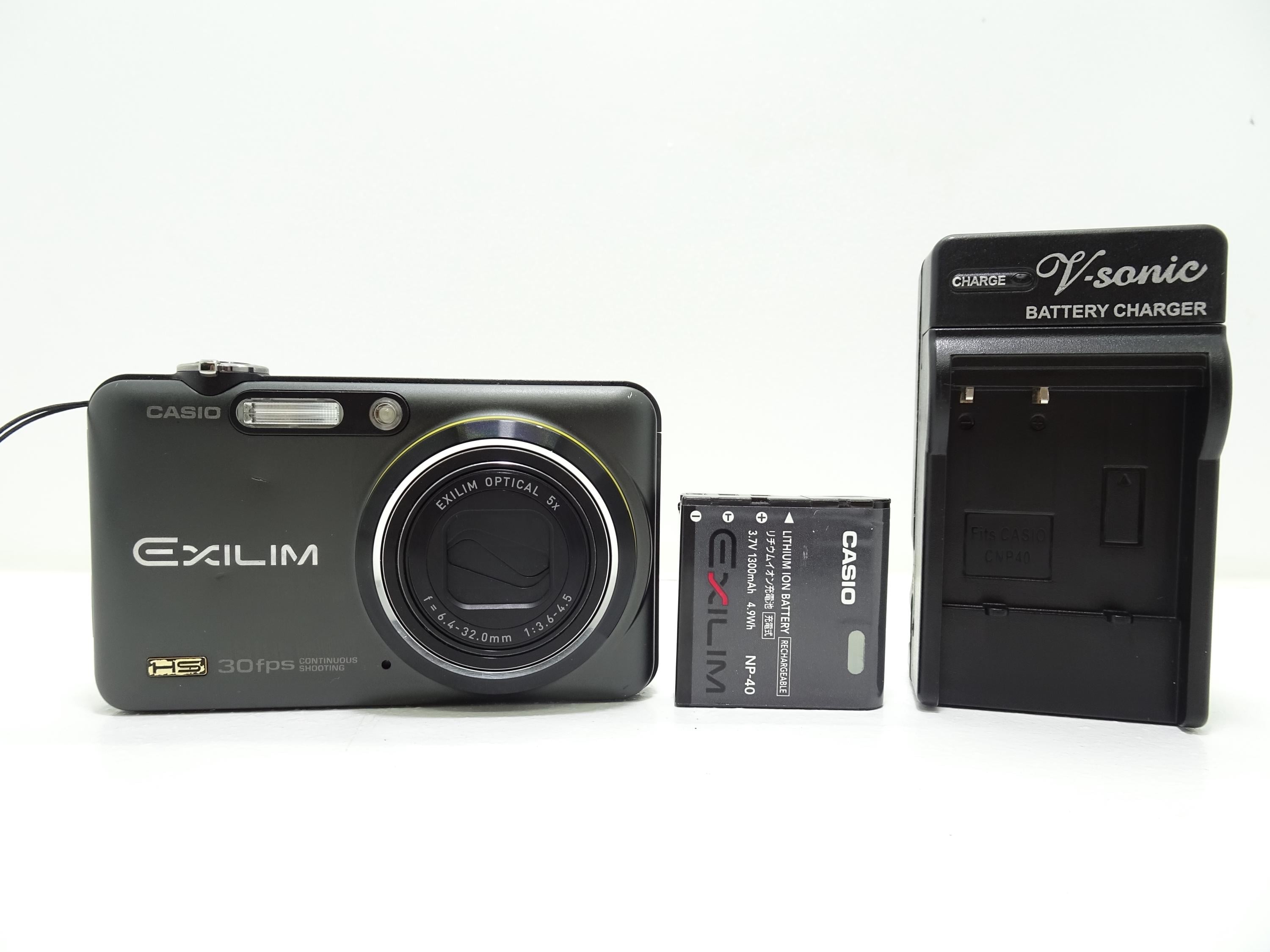 Casio Exilim EX-FC100 9MP Black Compact Digital Camera With