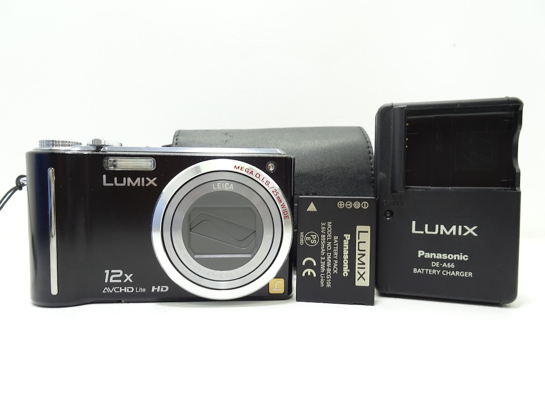 Panasonic Lumix DMC-TZ7 Digital Compact Camera - Black With