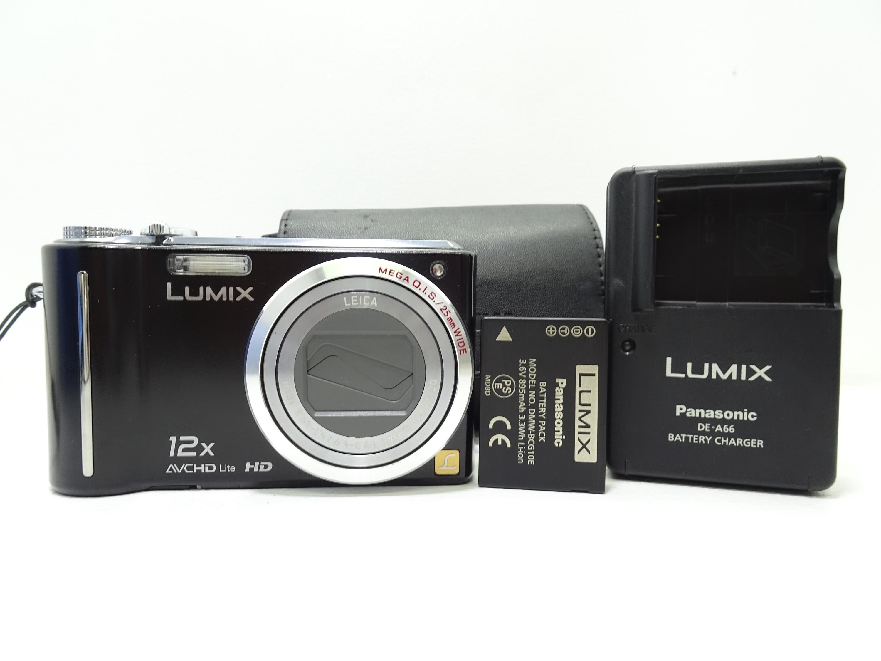 Panasonic Lumix DMC-TZ7 Digital Compact Camera - Black With