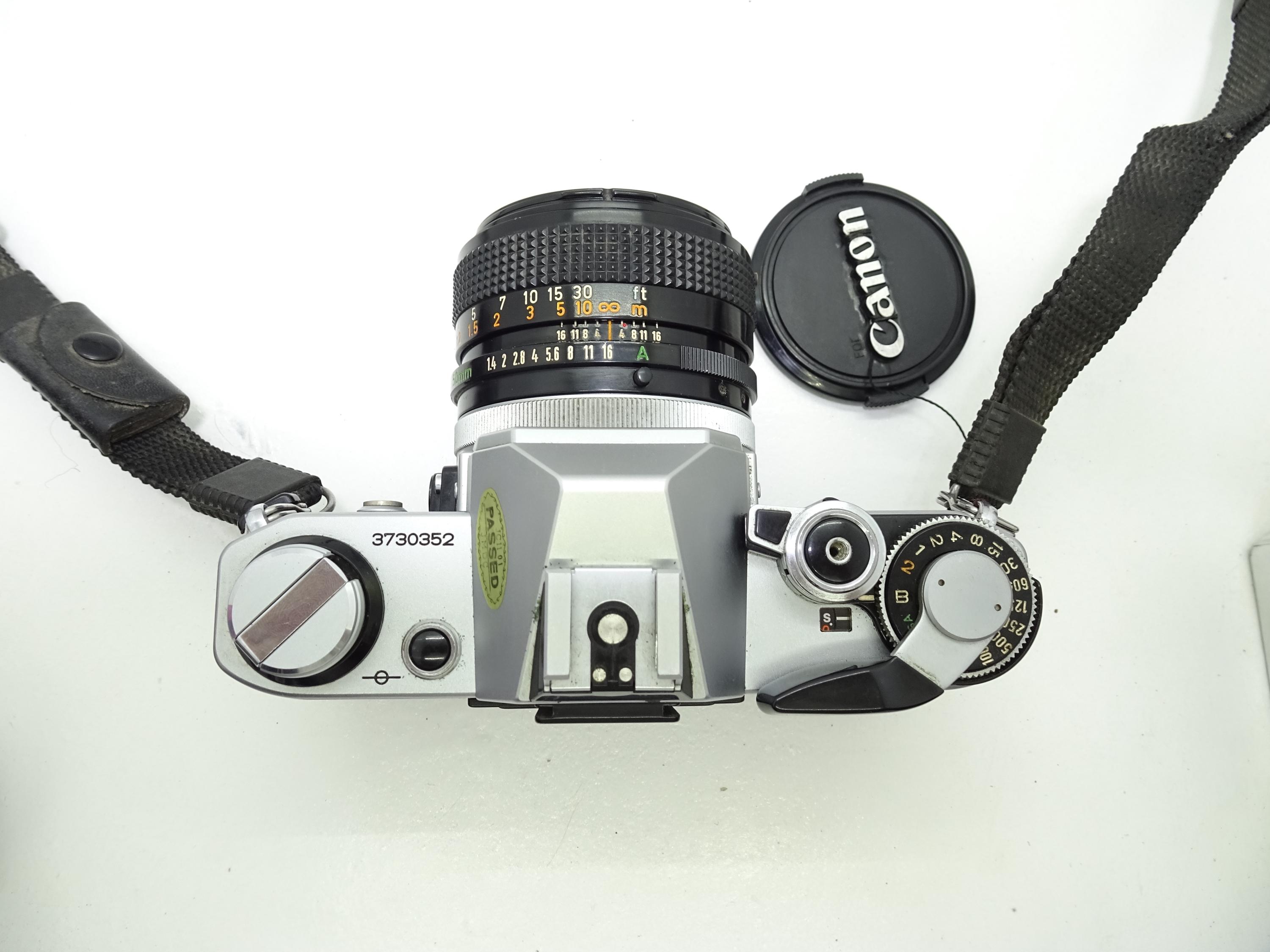 Canon AE-1 Program SLR Film Camera With FD 50mm F/1.4 S.S.C Lens