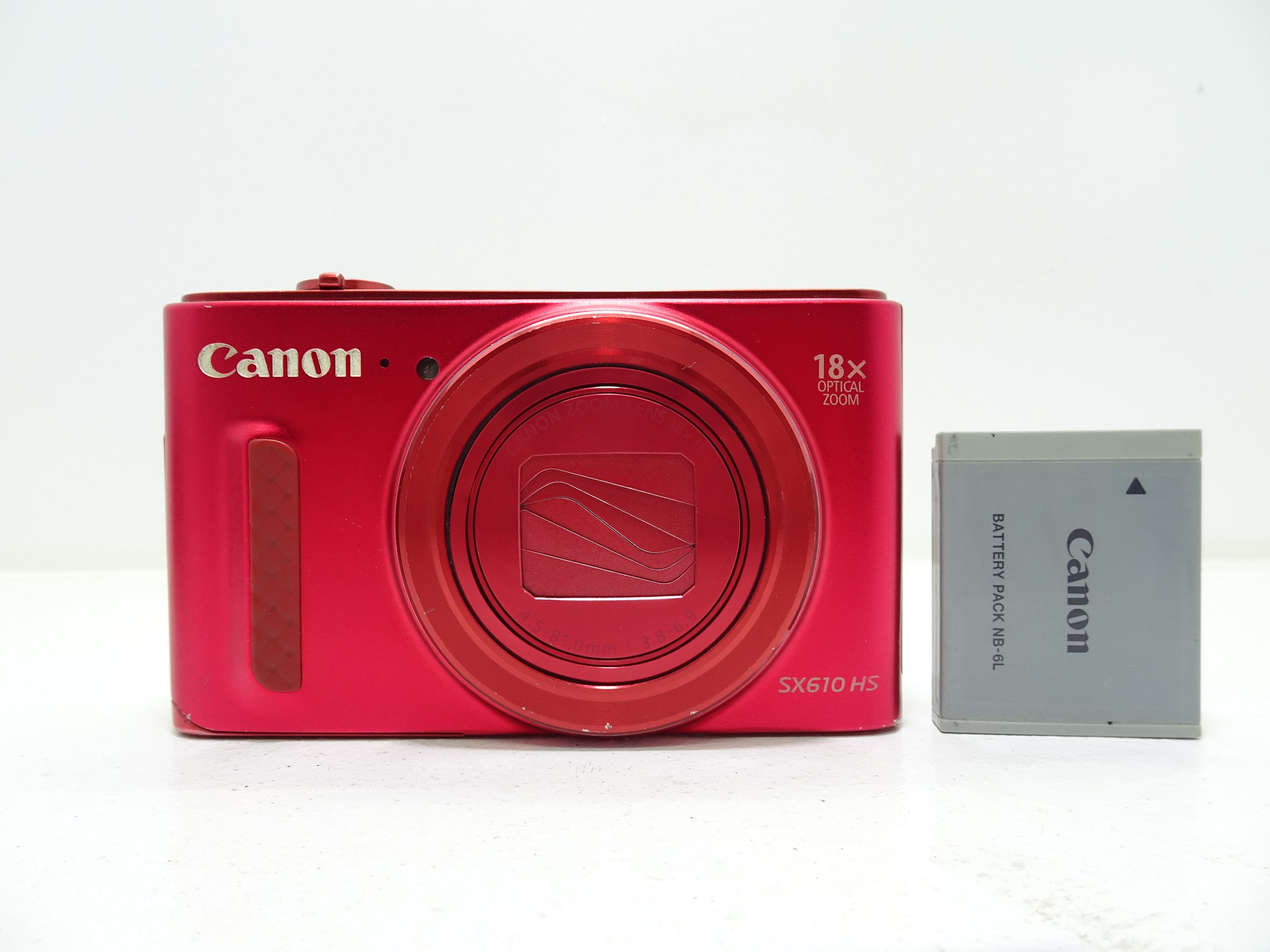 Canon Powershot SX610 HS 20.2MP Digital Camera - Red With Canon Powershot SX610 HS 20.2MP Digital Camera - Red With