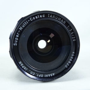 PENTAX Super Multi Coated TAKUMAR 28mm F/3.5 Wide Angle MF Lens.