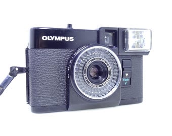 Olympus Pen EF Black Half Frame 35mm Vintage Film Camera