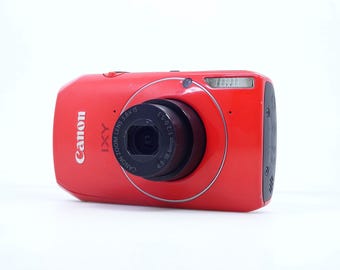 Canon PowerShot IXY 30S, SD4000, IXUS 300 HS Compact Digital Camera With Battery & Charger - Red