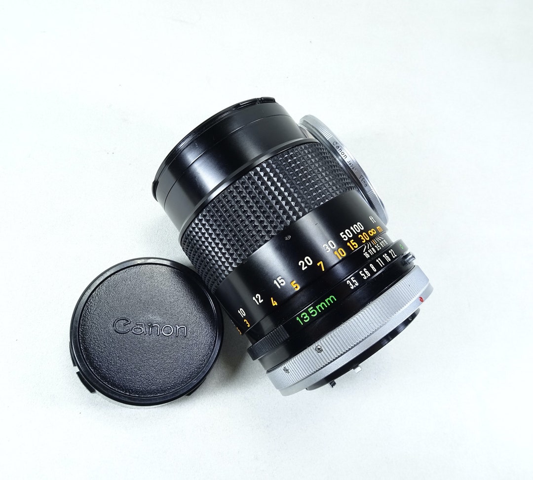 Canon FD 135mm F3.5 S.C Manual Focus Vintage Prime Lens With