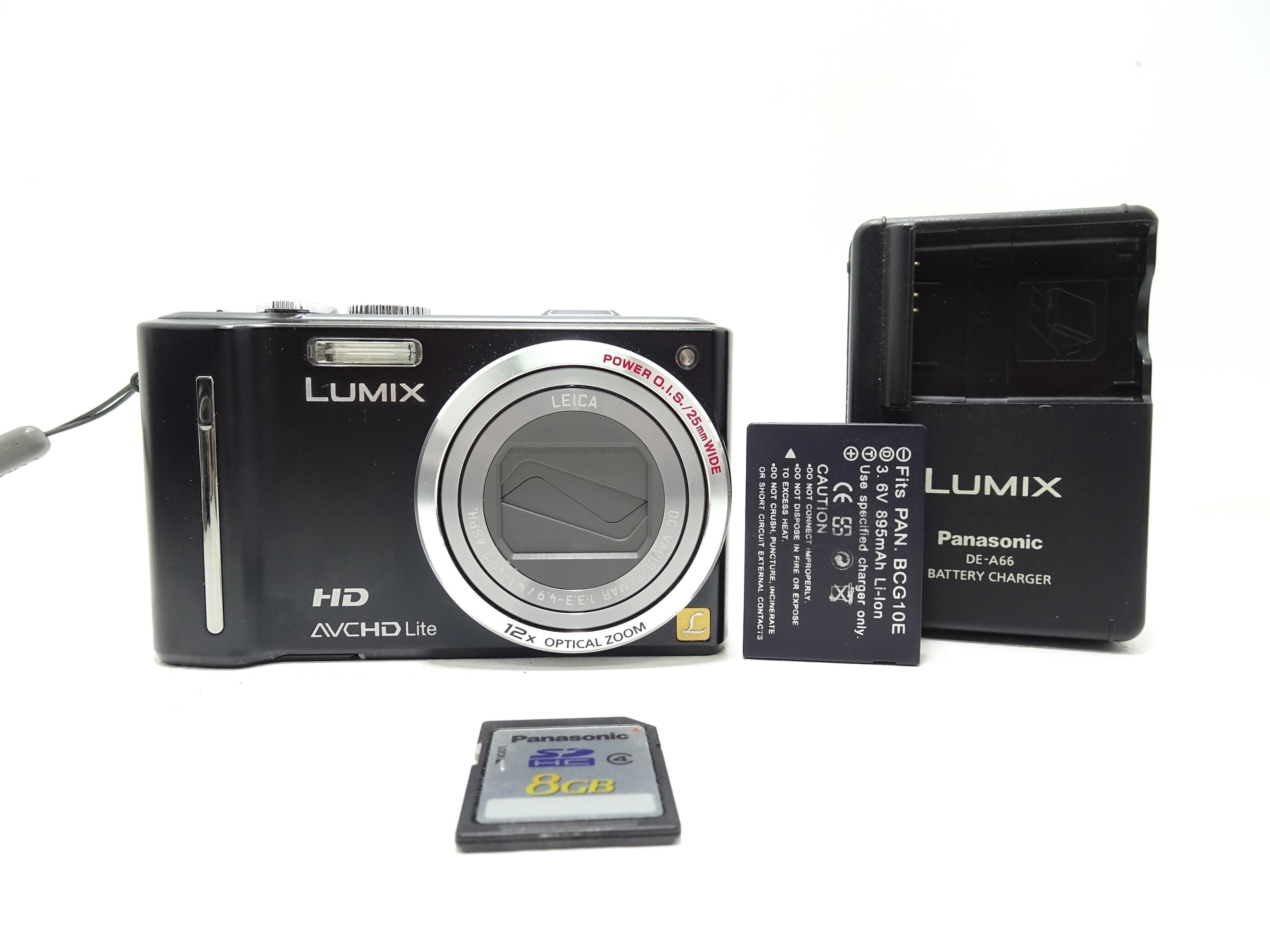 Panasonic Lumix DMC-TZ10 12.1MP Digital Compact Camera - Black