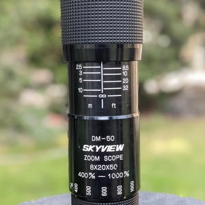 SkyView DM-50 Zoom Scope 8x20x50 400 m/m - 1000 m/m, Vintage Zoom Scope / Spotting Scope