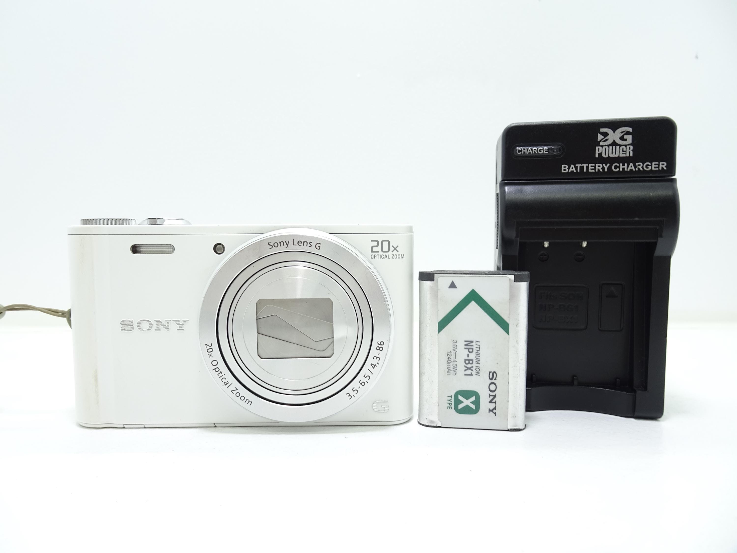 Sony Cyber-shot DSC-WX300 18.2MP Digital Camera - White With