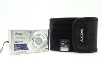 SONY Cyber-shot DSC-T5 5.1MP シルバー デジタルカメラ、バッテリー