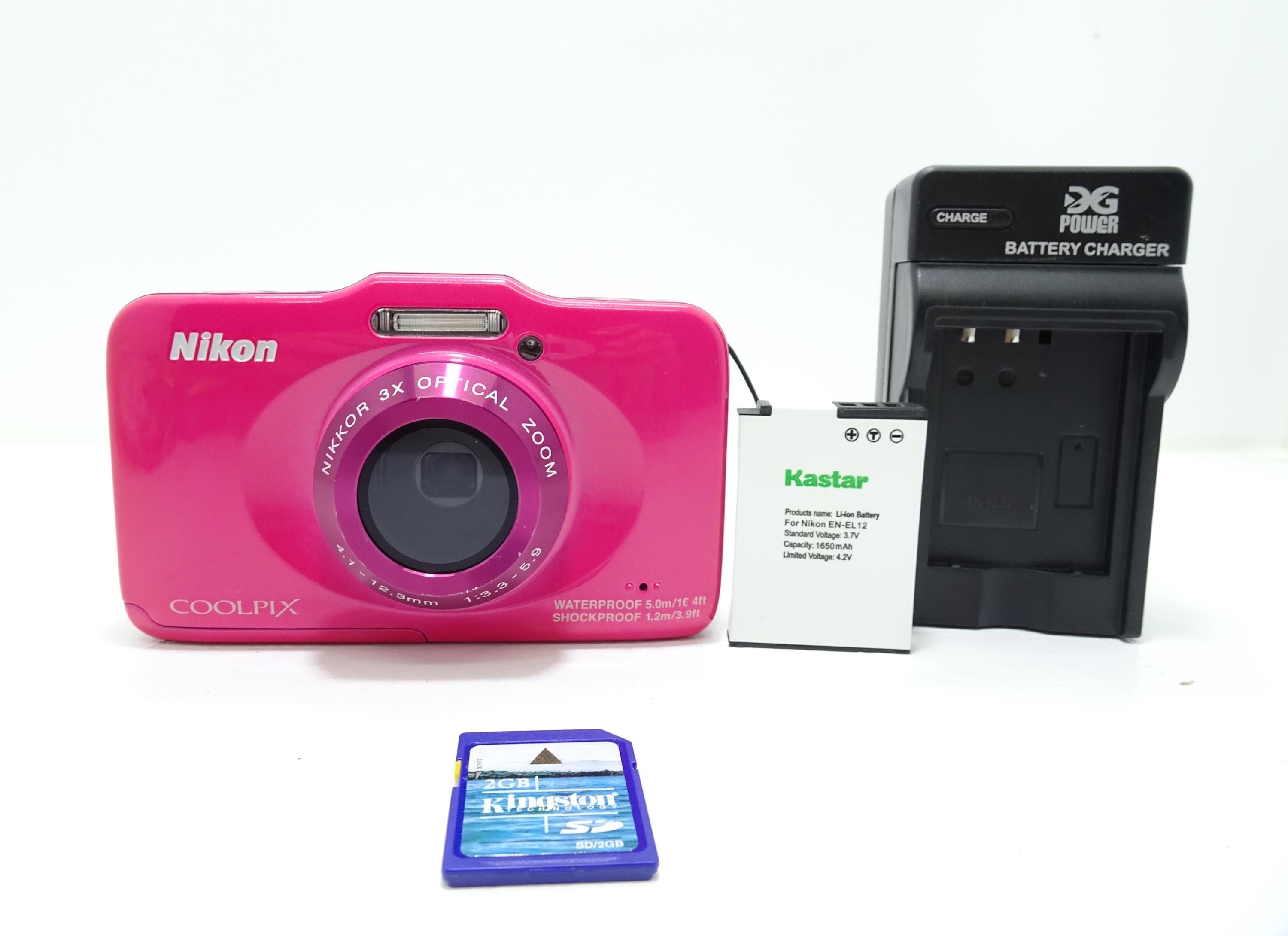 Nikon COOLPIX S31 Digital Camera Waterproof - Pink With