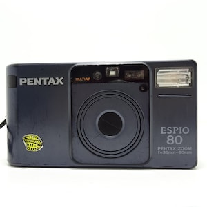 Pentax ESPIO 80 ZOOM AF Black Point & Shoot 35mm Film Camera.