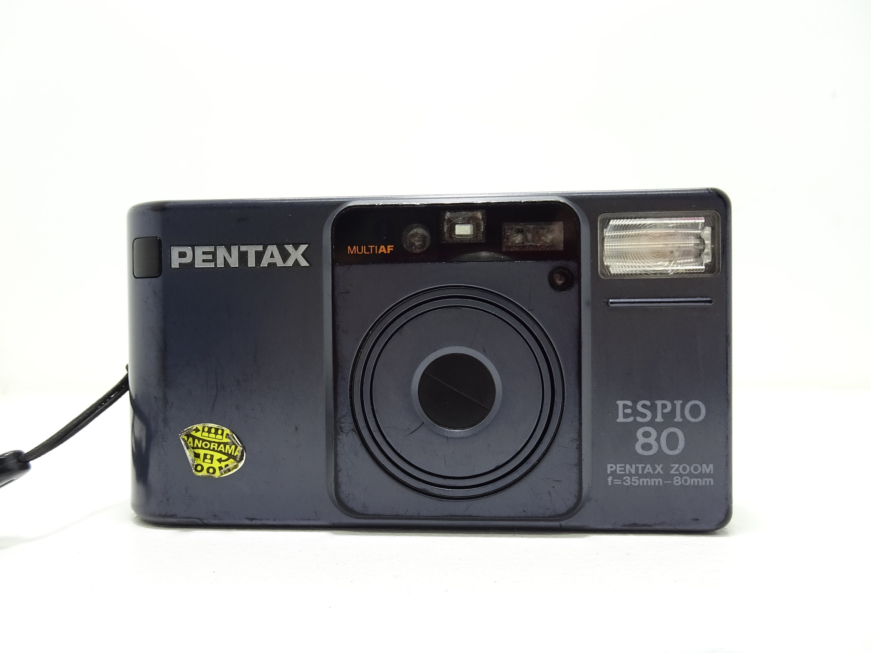 【最安値】 80 ESPIO Pentax ZOOM Camera Film 35mm Shoot & Point Black AF フィルムカメラ