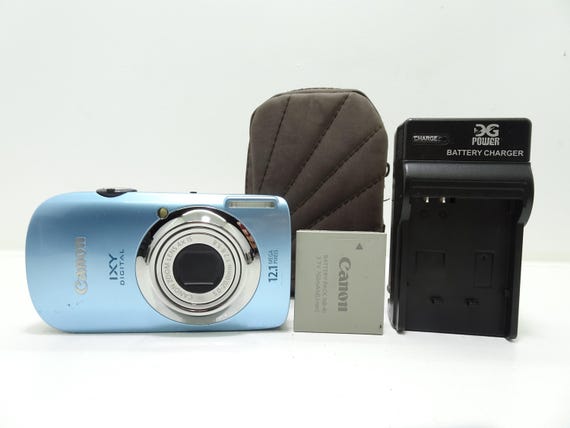 Rare Canon Ixy Digital 510 IS Blue Powershot IS 12.1 MP
