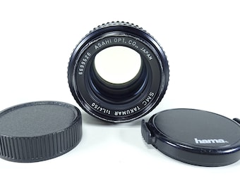 Asahi Pentax SMC Takumar f/1.4 50mm Lens with Caps In Good Condition.