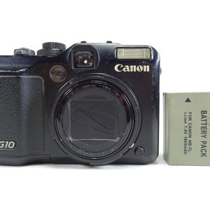 Canon PowerShot G10 14.7MP Compact Digital Camera Black With Battery.